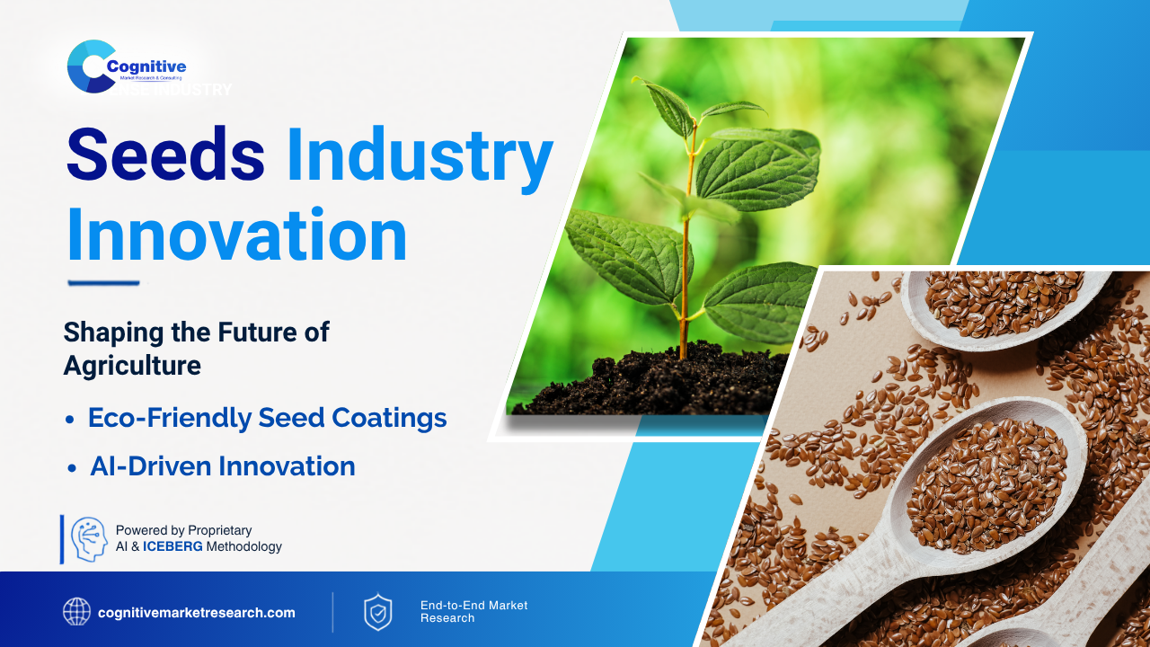An advanced laboratory research setting demonstrating genomic editing and biological seed coating technologies transforming the global seeds industry, managed via Cognitive Market Research Consulting Services.
