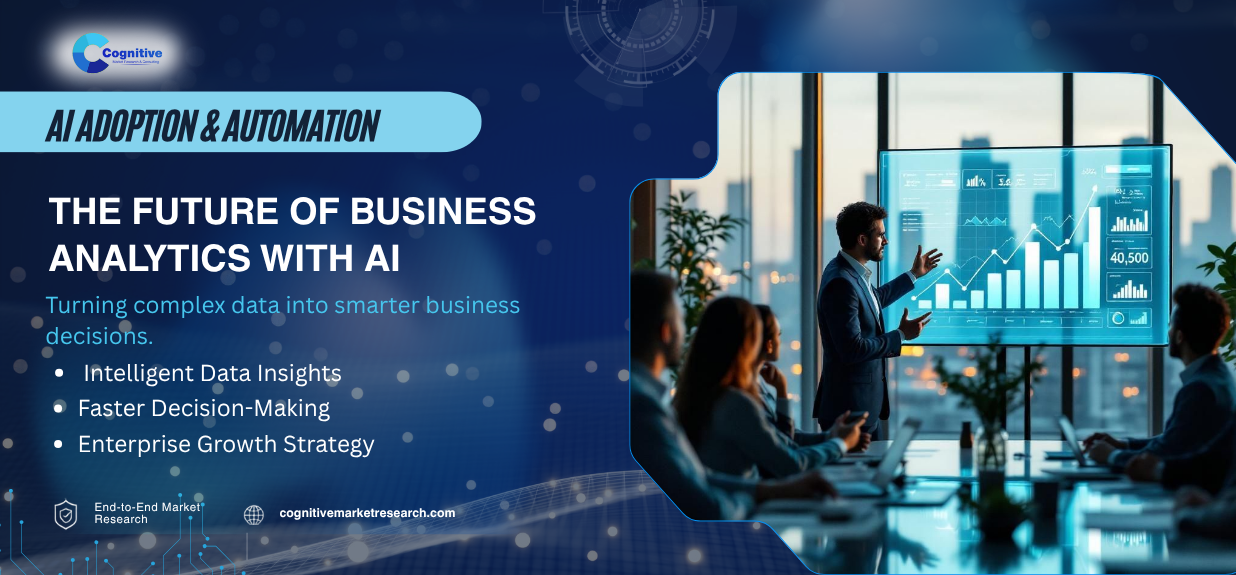 infographic image of business analyst ai article, shows how ai is transforming business analystics.