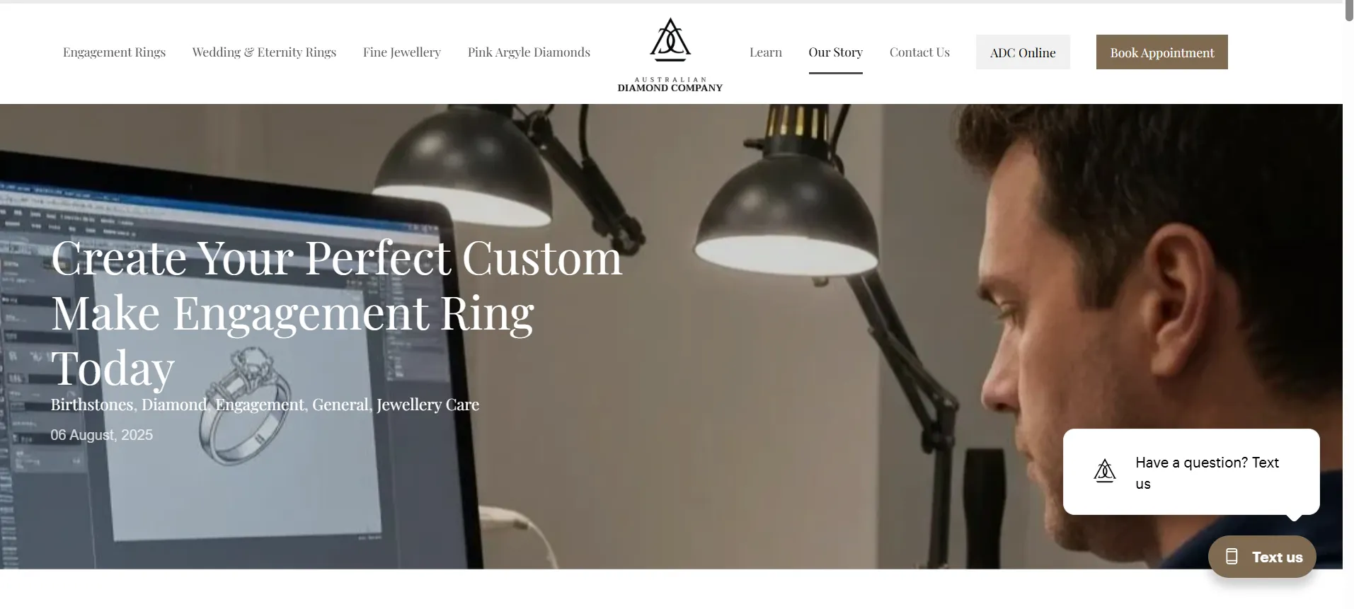 Australian Diamond Company citation screenshot