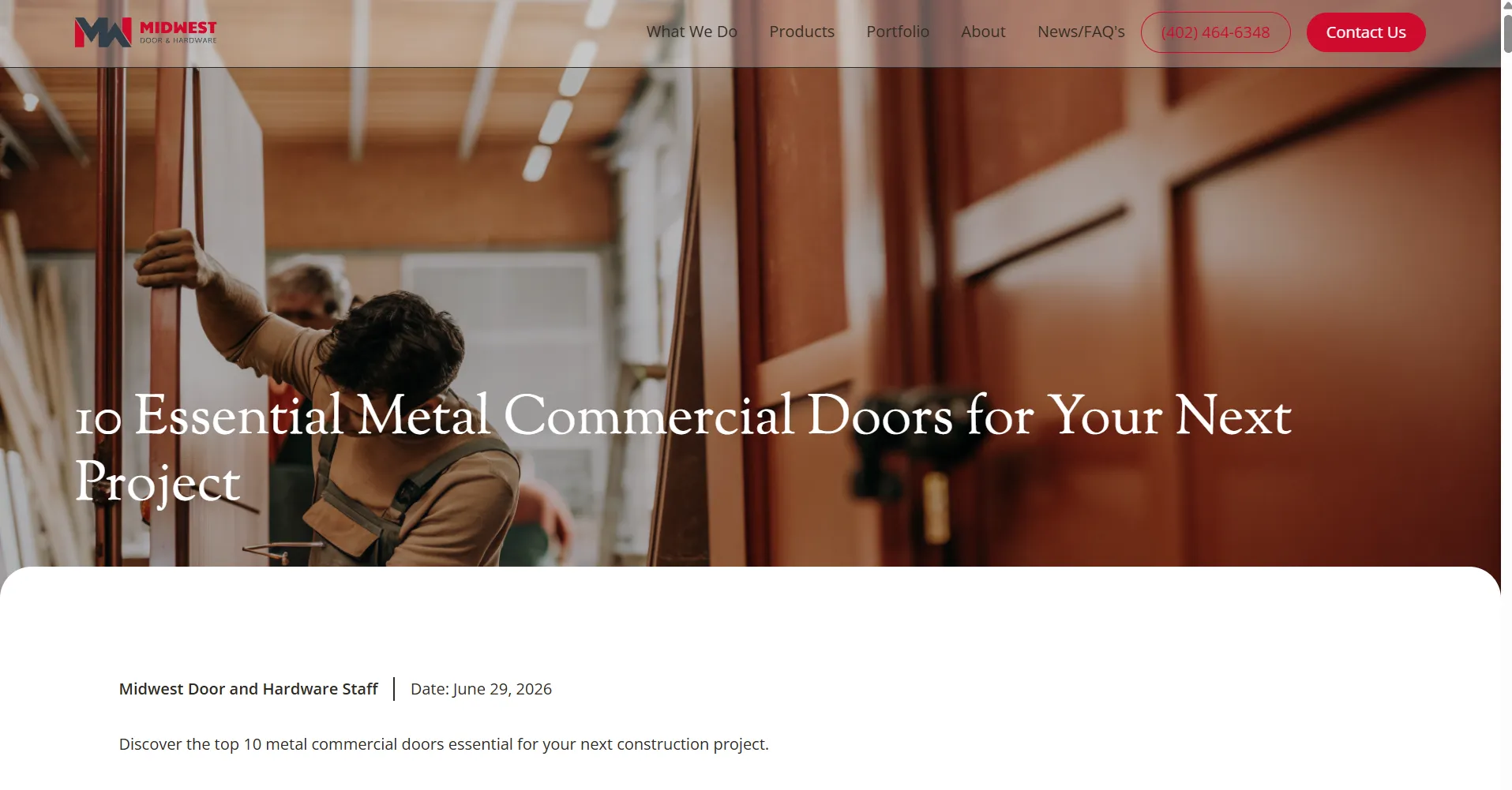 Midwest Door and Hardware citation screenshot