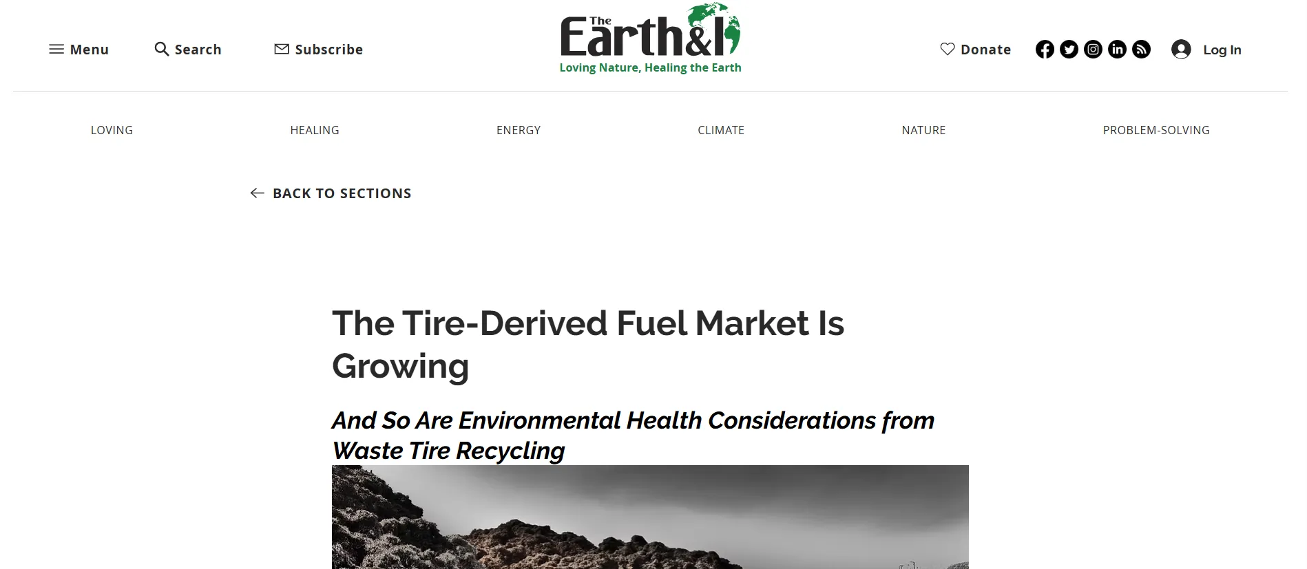 The Earth and I citation screenshot