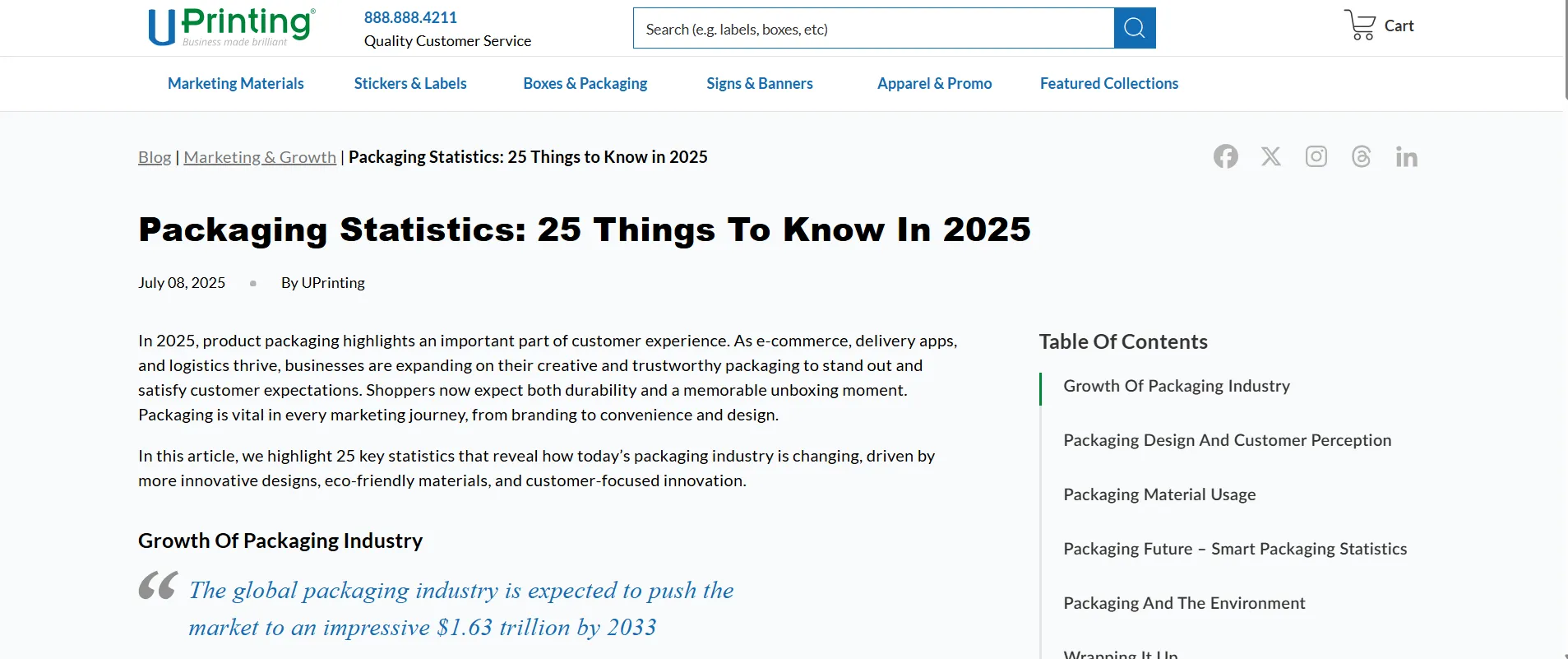 UPrinting citation screenshot