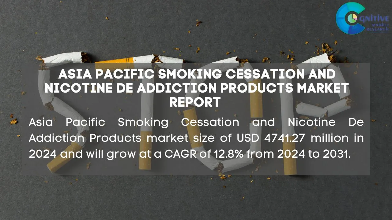 Asia Pacific Smoking Cessation and Nicotine De Addiction Products Market Report